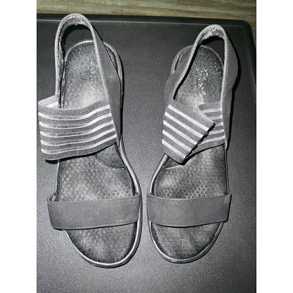 Women’s  Black Sketchers Sandals Size 9 - Picture 2 of 6